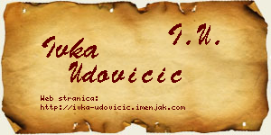 Ivka Udovičić vizit kartica